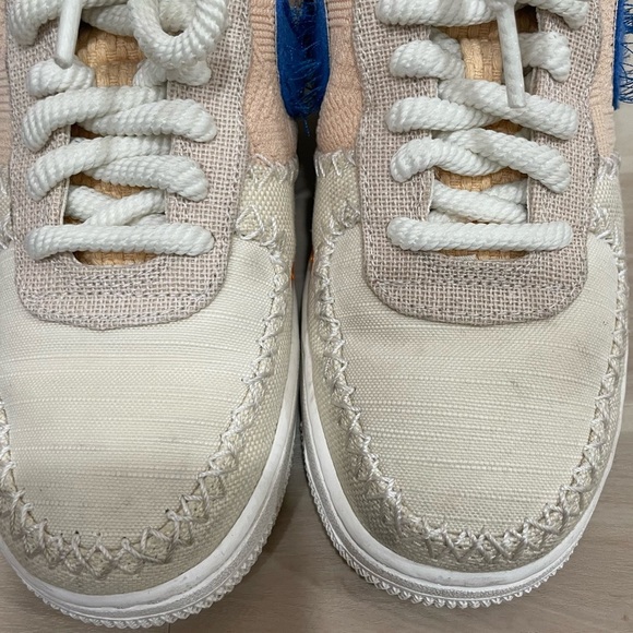 Women’s Nike Air Force 1 '07 'LA Flea' Anniversary Edition Size 7.5 Blue Orange - Picture 3 of 12